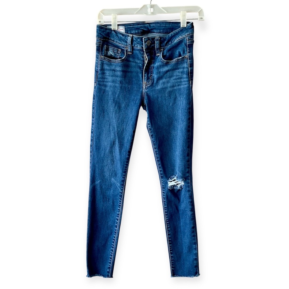 GAP Women's Classic Blue Ripped universal Jeggings